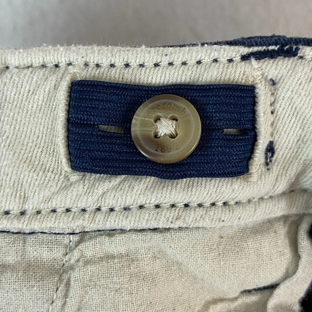 Abercrombie Kids Chino Pants Navy Blue Size 13 14 Long‎ Adjustable Waist
